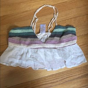 Mara Hoffman peplum crop top